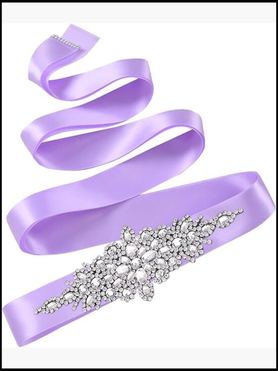 Handmade Rhinestone Bridal Belt Sash for Wedding Gown